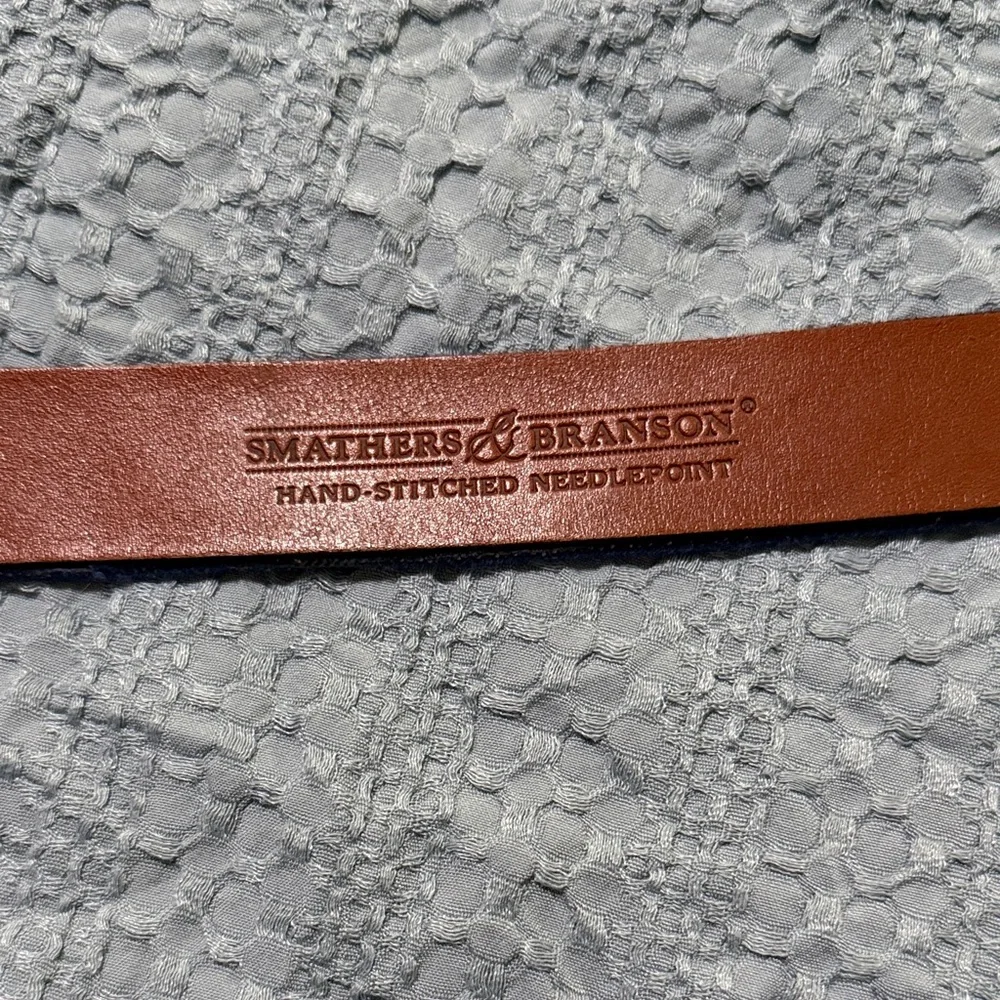 Evan Williams Brown and Blue Men's Belt - Picture 2 of 6